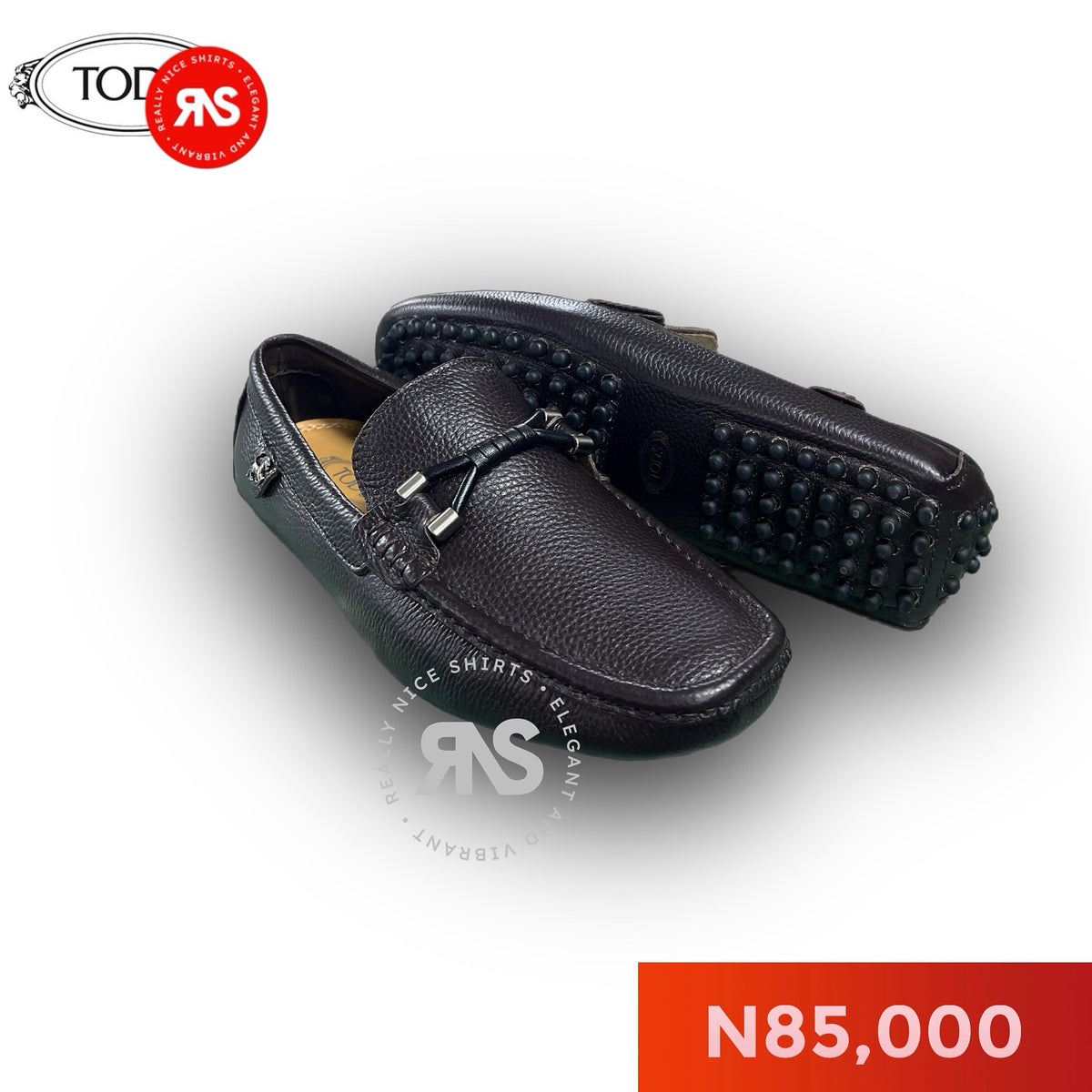 TOD'S Men leather Loafers - brown