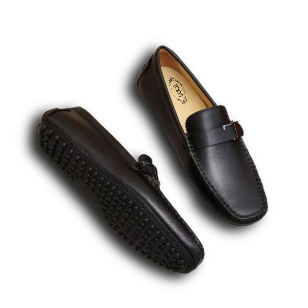TOD'S Men leather Loafers - black